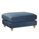 Hampshire Pouffe - Mid Blue
