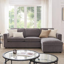 Soho Right Hand Chaise Sofa - Grey