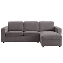 Soho Right Hand Chaise Sofa - Grey